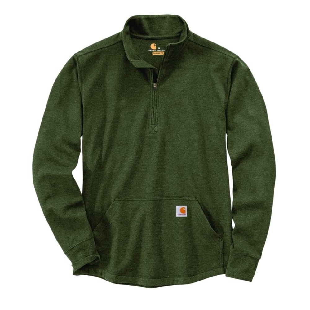 NWT Carhartt Men's Relaxed Fit Heavyweight Long-Sleeve Half Zip Thermal Shirt
